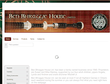 Tablet Screenshot of benbhraggiehouse.com